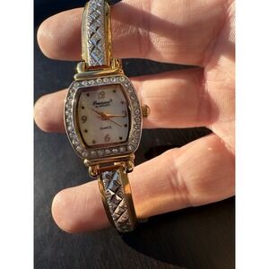 Precision by GRUEN GP436L Two Tone Quartz Women's Watch Sz. 6 3/4" Not Tested